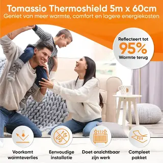 Ca. 70x Thermoshield Radiatorfolie, Tomassio, Radiatorfolie / isolatie